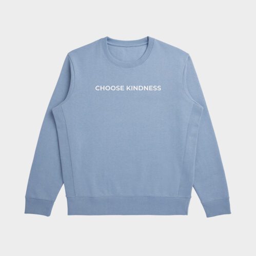 Crewneck sweatshirt with Choose Kindness print on the front