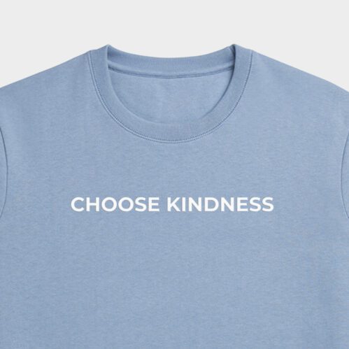 Crewneck sweatshirt with Choose Kindness print on the front