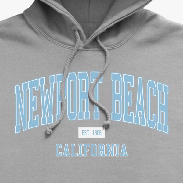 Newport Beach California print on hoodie