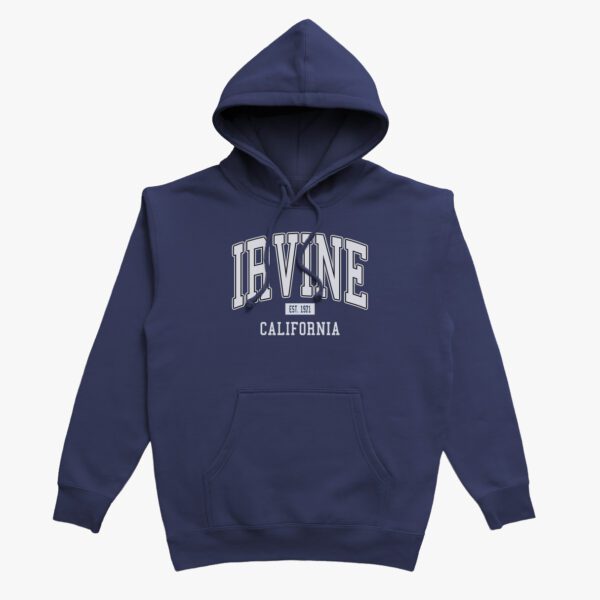 Irvine California print on hoodie