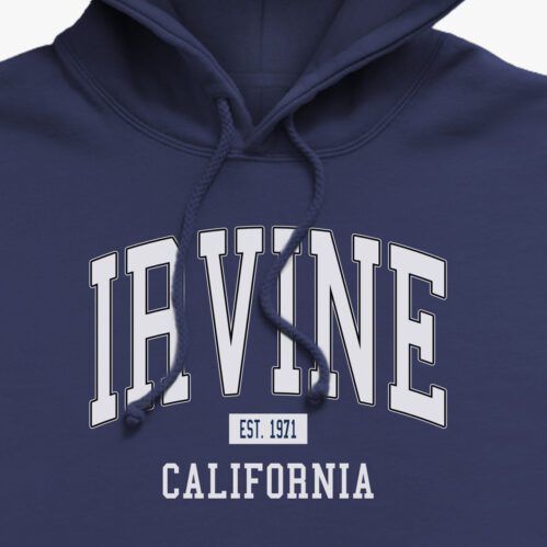 Irvine California print on hoodie